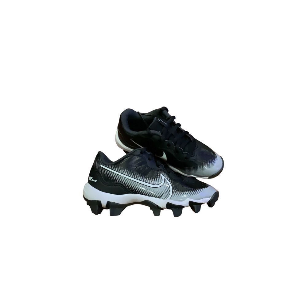 Nike Kids Cleats US 12C Black White Diamond Model